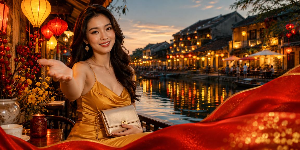 Người thưởng thức cà phê tại Hội An trong không khí giải trí có kiểm soát